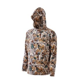 VEVOR Camo Hoodie, Medium Size, Men Pullover Hooded Sweatshirt, Moisture Wicking & Breathable, Quick-dry, Hiking Fishing Shirt with Hood